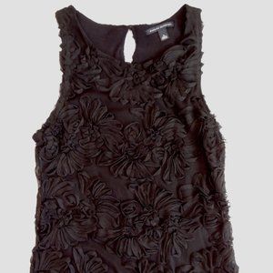 Banana Republic Black Sleeveless Soutache Top